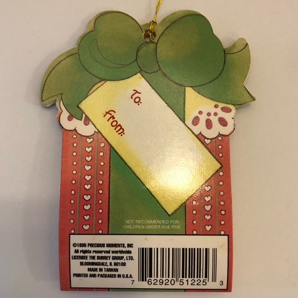 Vintage Precious Moments Pin Angel 1995 Surry Collectibles Ornament Card - Picture 6 of 11